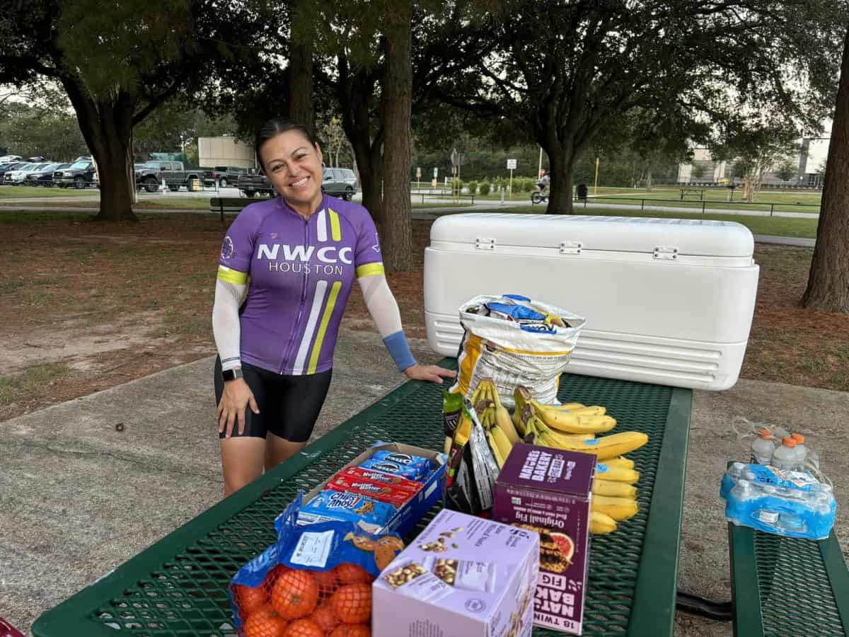 NWCC News - From the President 44 Cycling club member at Northwest Cycling Club with food supplies for cyclists and community events.