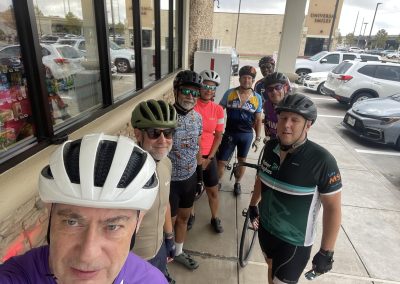 Cycling In Houston - NWCC Recent Activities Gallery 669 Ideal cycling group ready for Northwest Cycling Club ride at a local store parking lot in Oregon.