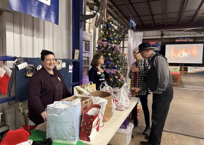 Cycling In Houston - NWCC Recent Activities Gallery 641 Festive holiday gathering at Northwest Cycling Club with Christmas decorations and gift exchange.