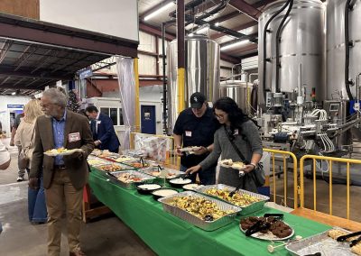 Cycling In Houston - NWCC Recent Activities Gallery 595 Fresh event catering at Northwest Cycling Club gathering in a brewery.