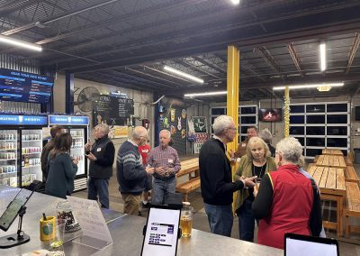 Cycling In Houston - NWCC Recent Activities Gallery 630 Indoor cycling club meetup event at Northwest Cycling Club, friends socializing and enjoying craft beers.