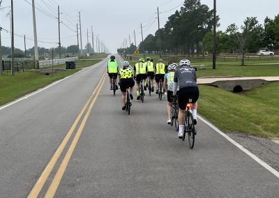 Cycling In Houston - NWCC Recent Activities Gallery 517 Group riding bikes in scenic countryside for Northwest Cycling Club event.
