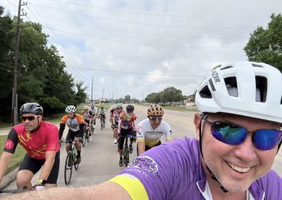 Cycling In Houston - NWCC Recent Activities Gallery 490 Group cycling ride with enthusiastic cyclists, showcasing Northwest Cycling Club.
