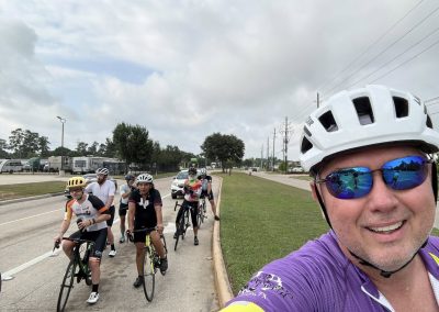 Cycling In Houston - NWCC Recent Activities Gallery 489 Cycling group ride at Northwest Cycling Club, scenic outdoor bike ride with cyclists in helmets and gear.