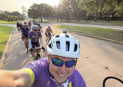 Cycling In Houston - NWCC Recent Activities Gallery 484 Group ride with Northwest Cycling Club members, enjoying scenic cycling in a park setting.