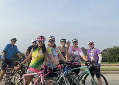 Cycling In Houston - NWCC Recent Activities Gallery 456 Women cyclists group on a ride, enjoying outdoor biking with NWCC at Northwest Cycling Club.