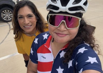 Cycling In Houston - NWCC Recent Activities Gallery 451 Women cycling helmet sunglasses at Northwest Cycling Club event.