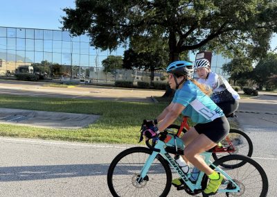 Cycling In Houston - NWCC Recent Activities Gallery 398 Riders on mountain bikes during a cycling event with Northwest Cycling Club.