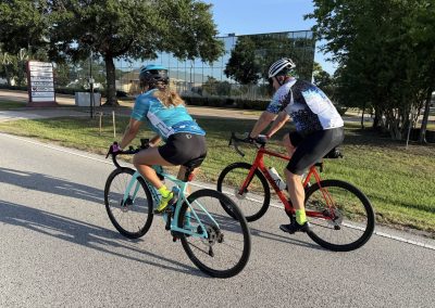 Cycling In Houston - NWCC Recent Activities Gallery 402 Cycling enthusiasts riding road bikes on a sunny day with Northwest Cycling Club.