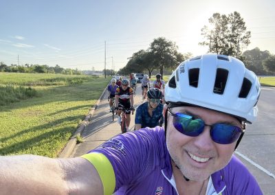 Cycling In Houston - NWCC Recent Activities Gallery 424 Cycling group on a scenic ride with Northwest Cycling Club, enjoying outdoor bike riding adventures.