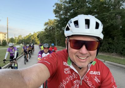 Cycling In Houston - NWCC Recent Activities Gallery 387 Vibrant group cycling adventure with Northwest Cycling Club, promoting fitness and community involvement.