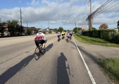 Cycling In Houston - NWCC Recent Activities Gallery 339 Cycling group on road, Northwest Cycling Club bike ride, community cycling event, outdoor fitness, Portland bike club, cycling enthusiasts.