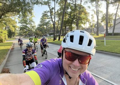 Cycling In Houston - NWCC Recent Activities Gallery 351 Vibrant group cycling with Northwest Cycling Club, enjoying scenic bike rides and outdoor fitness.