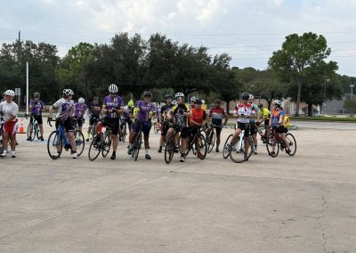 Cycling In Houston - NWCC Recent Activities Gallery 272 Group of cyclists at Northwest Cycling Club riding event, ready for cycling adventure and outdoor fitness.