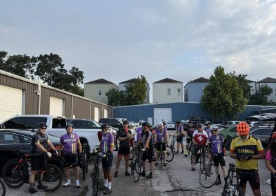 Cycling In Houston - NWCC Recent Activities Gallery 298 Cycling club members preparing for bike ride at northwest cycling event.
