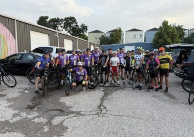 Cycling In Houston - NWCC Recent Activities Gallery 314 Group of cyclists at Northwest Cycling Club event, ready for a ride, united by passion for cycling and fitness.