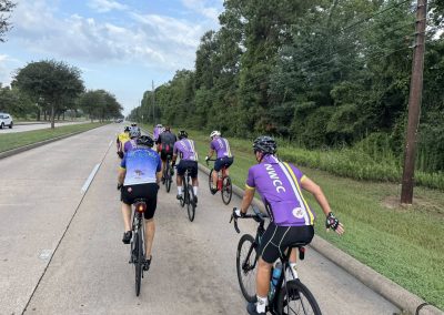 Cycling In Houston - NWCC Recent Activities Gallery 263 Vancouver cycling club members riding on a scenic bike path in Oregon, enjoying a group biking event.