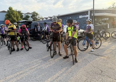 Cycling In Houston - NWCC Recent Activities Gallery 300 Cycling group at Northwest Cycling Club event preparing for bike ride.