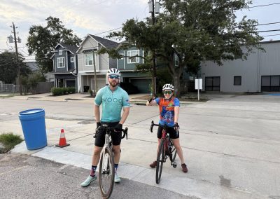Cycling In Houston - NWCC Recent Activities Gallery 311 Cycling enthusiasts from Northwest Cycling Club ready for group ride on city streets.