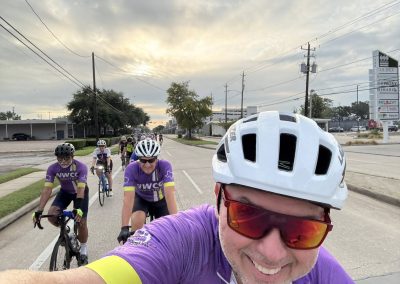 Cycling In Houston - NWCC Recent Activities Gallery 291 Velo cyclists during Northwest Cycling Club group ride in Houston, TX.