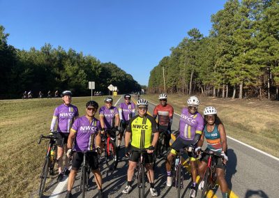 Cycling In Houston - NWCC Recent Activities Gallery 188 Cycling group from Northwest Cycling Club riding on scenic country road in motion.