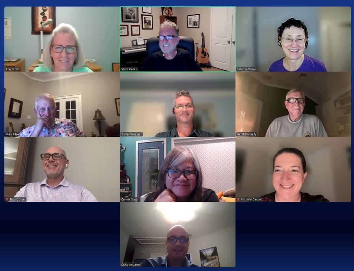 Board Meeting Minutes 7 1. Zoom meeting of Northwest Cycling Club members sharing cycling tips and community updates.
