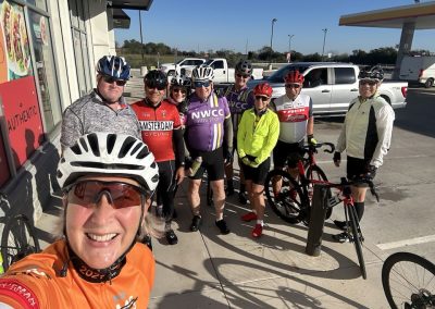 Cycling In Houston - NWCC Recent Activities Gallery 112 Group of cyclists at Northwest Cycling Club event, ready for a ride in Portland area.